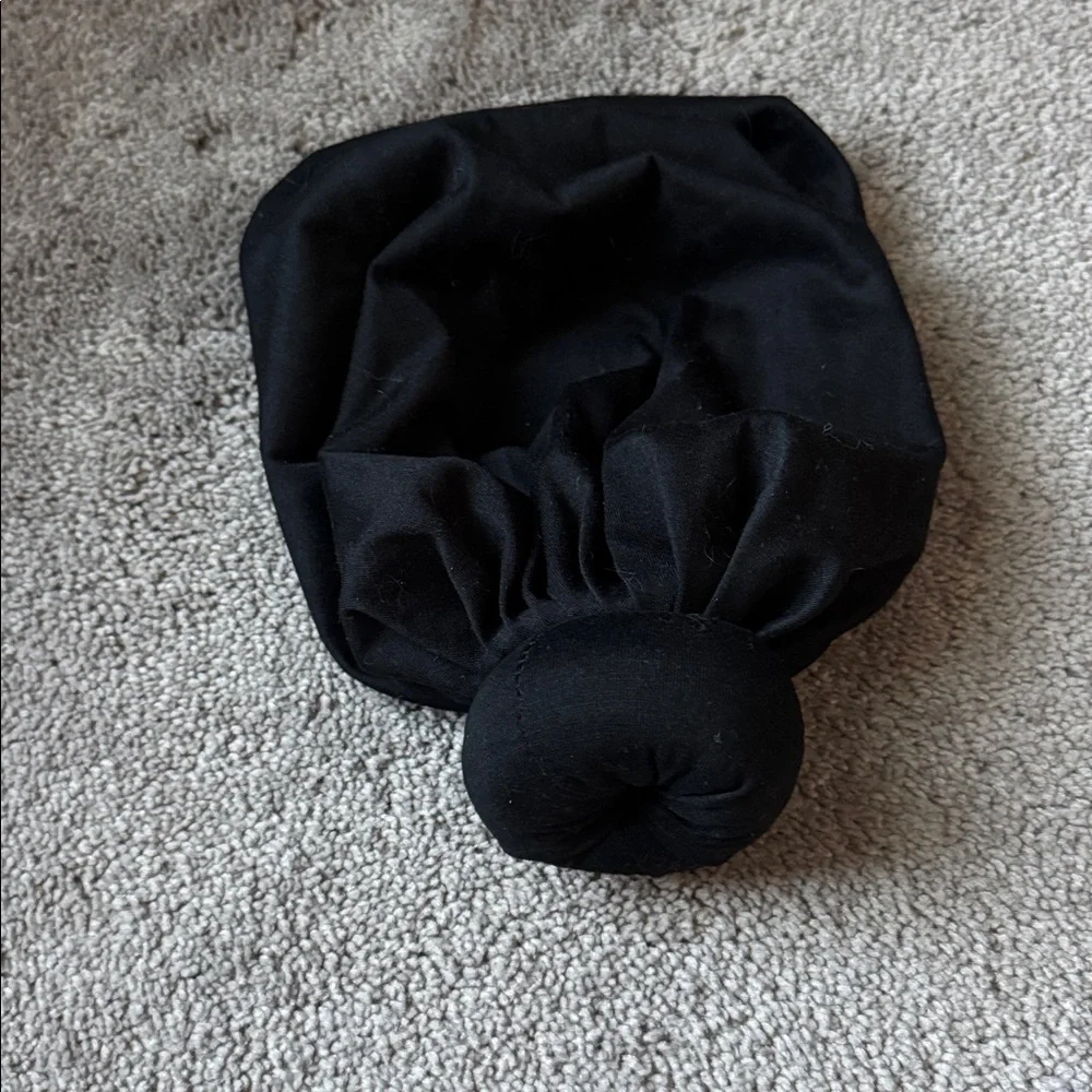 4 Piece Hair Turban Head Wrap Bun Cap Set Black Purple Brown Multicolor